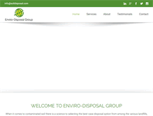 Tablet Screenshot of enviro-disposal.com